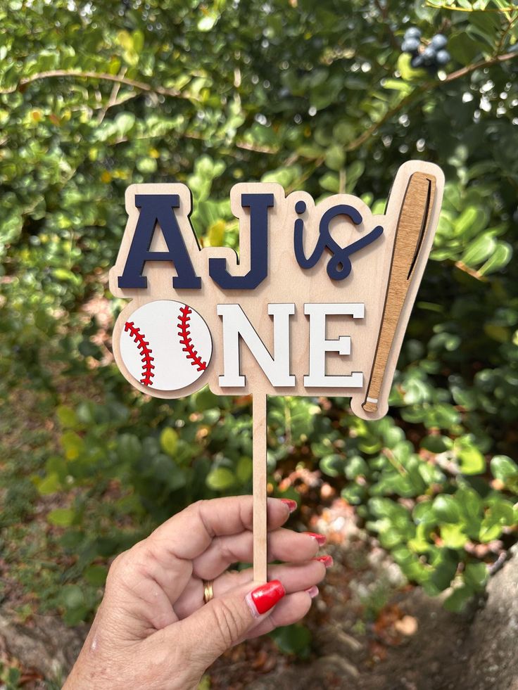 Baseball Bat & Glove Birthday Photo Props