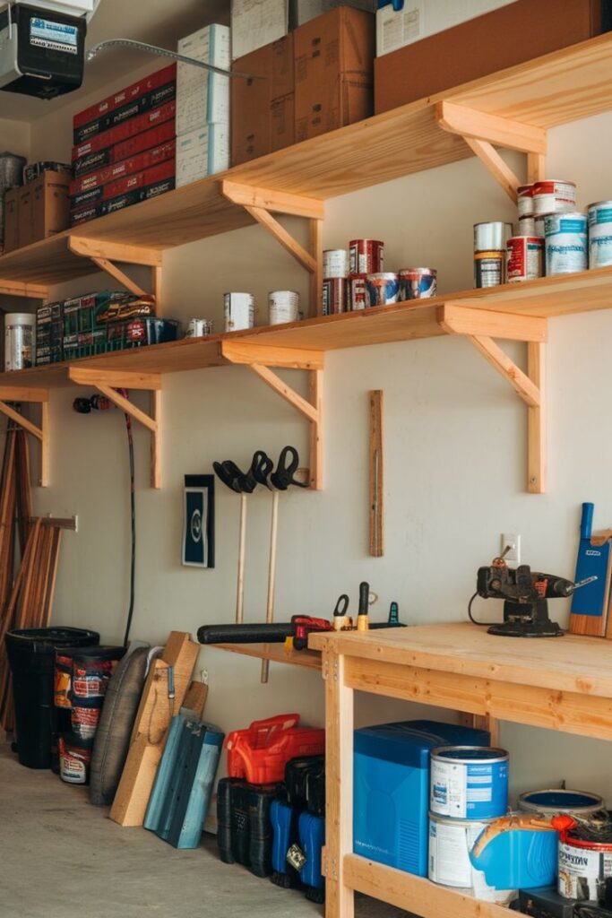  Use Ceiling Storage Racks for Seasonal Items