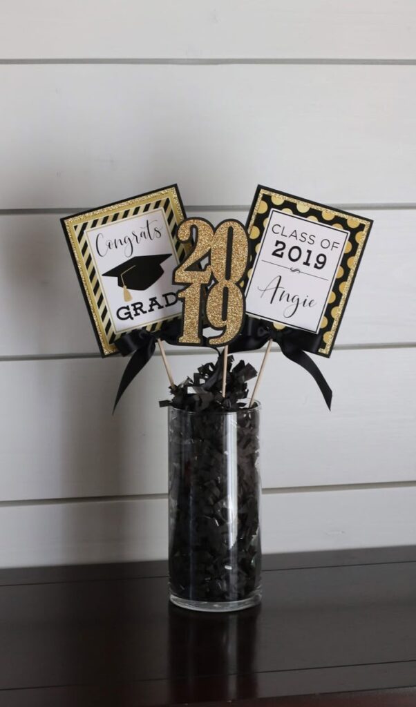 Vintage-Inspired Graduation Table Decor