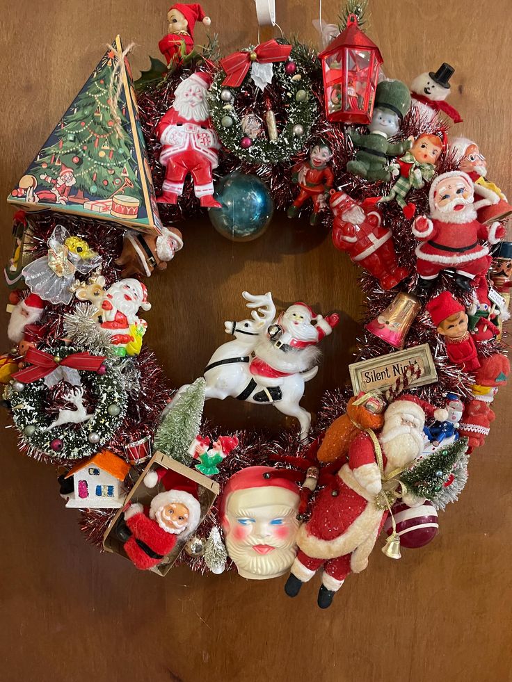 Vintage Ornament Wreath