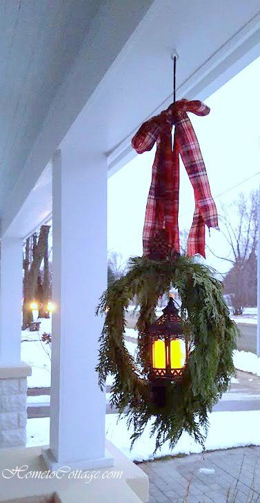 Hanging Outdoor Christmas Lanterns