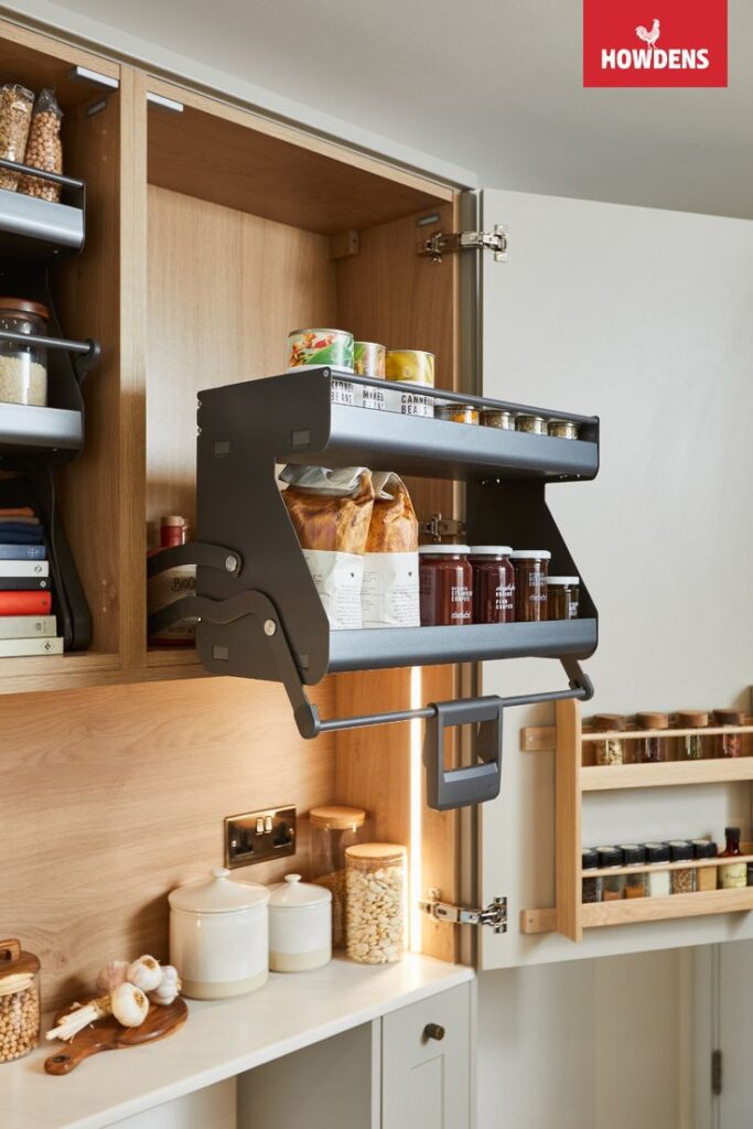 Pull-Down Adjustable Shelf Mechanism