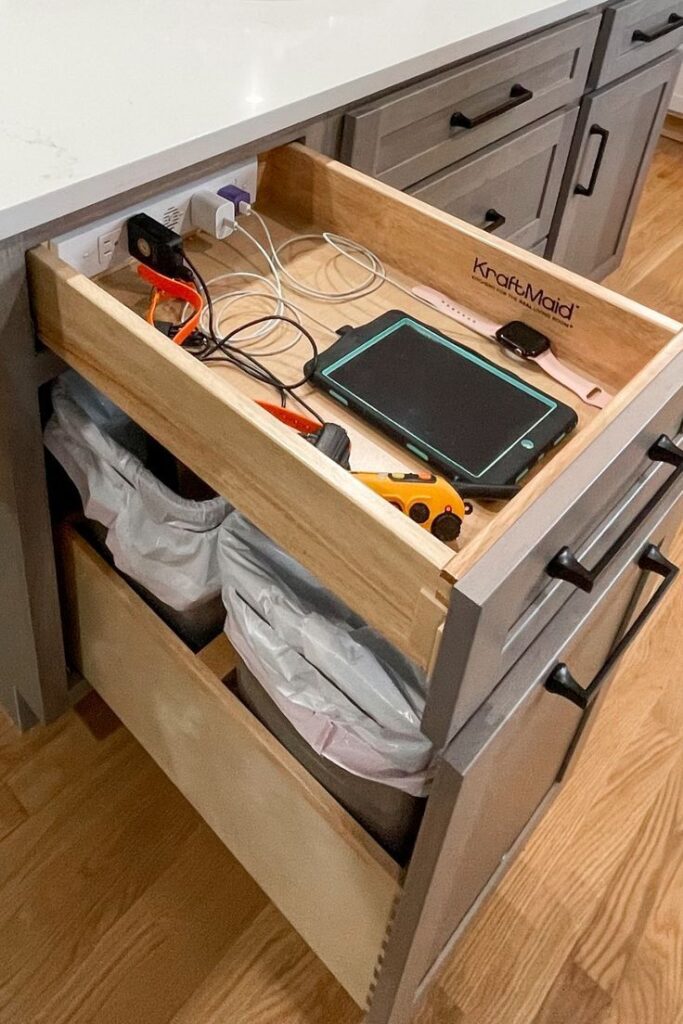 Hidden Charging Drawer Station