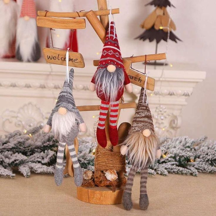 Gnome / Tomte Doll Ornaments