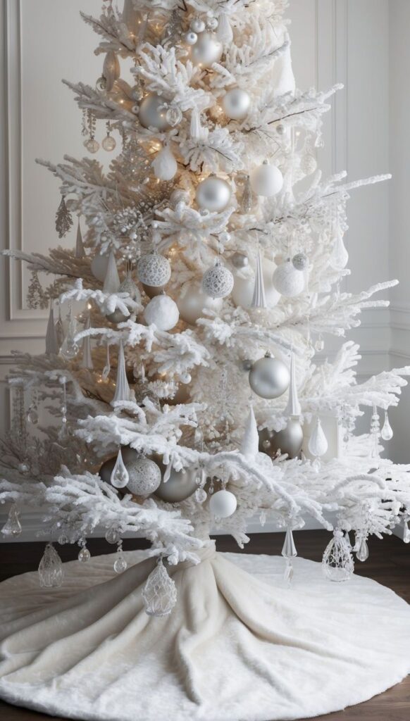 Snowy White Tree Design
