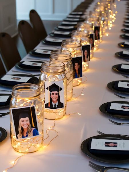 Personalized Photo Graduation Centerpieces