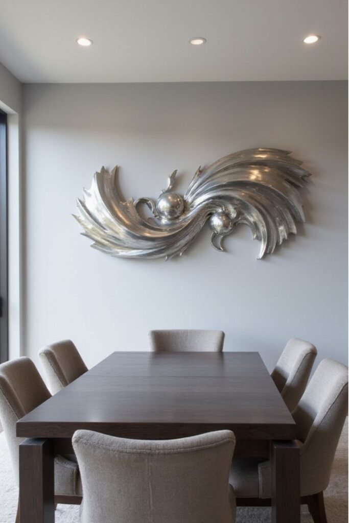 Oversized Metal Wall Sculpture