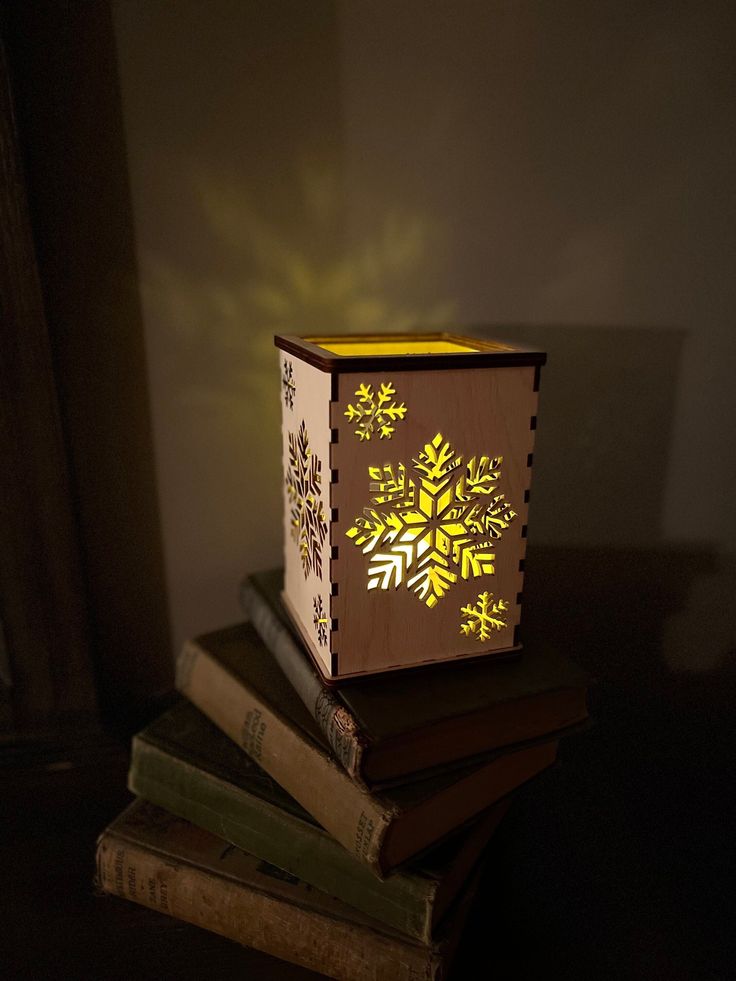 Snowflake Cutout Lantern Glow