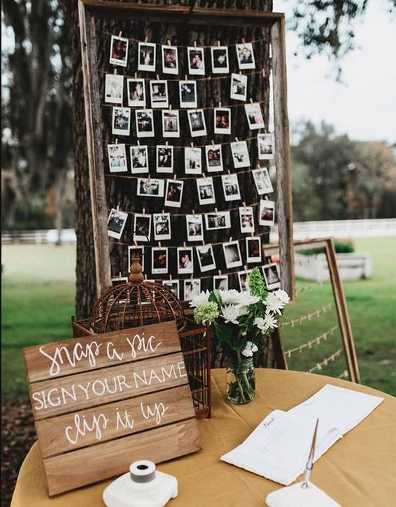 Backyard Wedding Snap A Polaroid