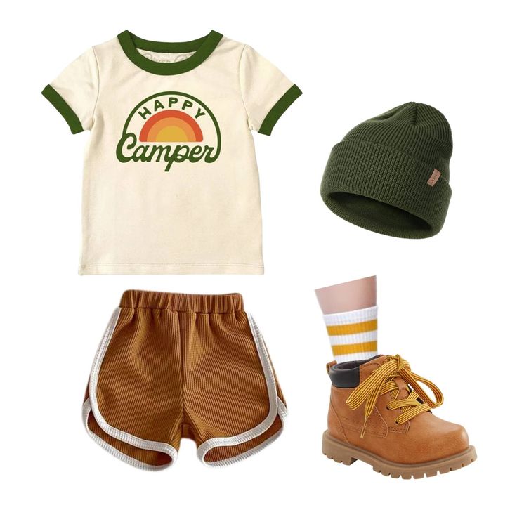 One Happy Camper First Birthday Baby T-Shirt