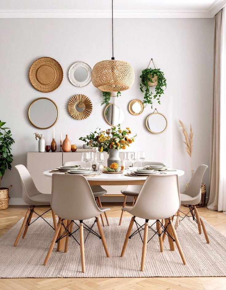 Multiple Round Mirror Wall Decor