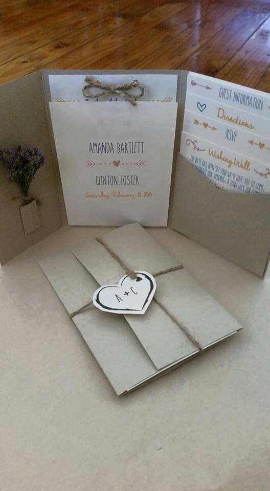 Backyard Wedding DIY Handwritten Cards