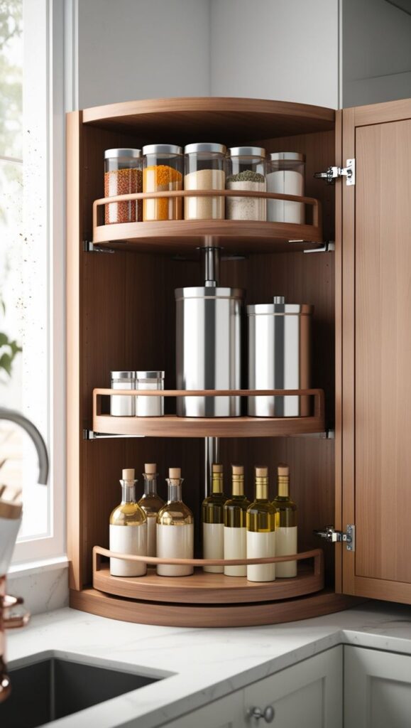 Lazy Susan Kitchen Turntable Idea