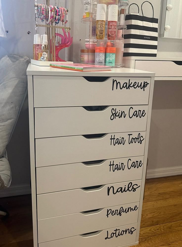 Labeled Compartment Drawer Inserts