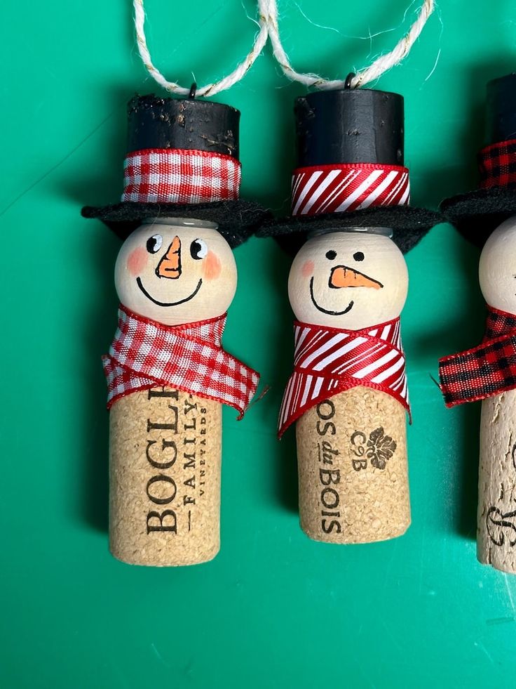 Cork Snowmen or Reindeer