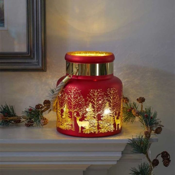 Windowsill Glowing Lantern Display