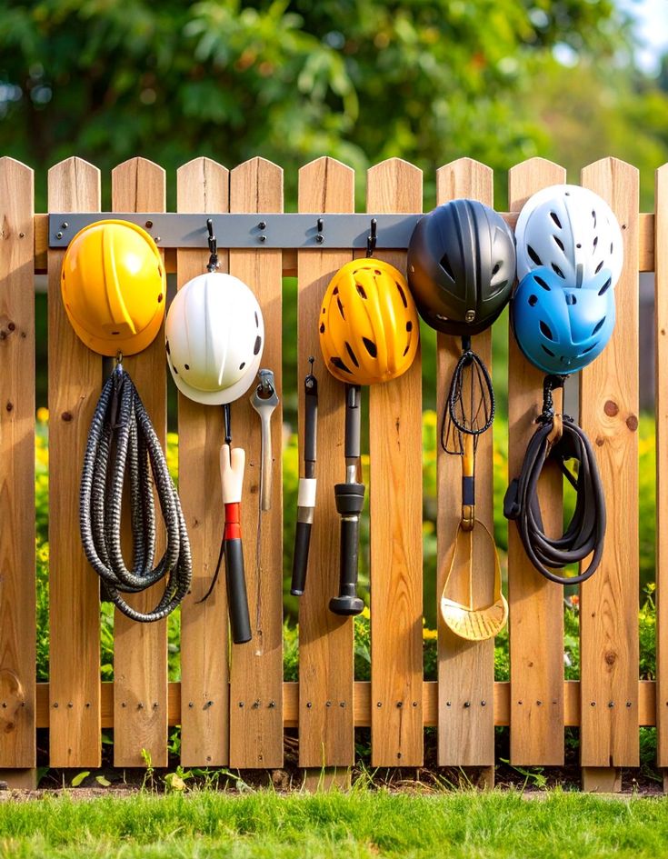 Shed Wall Rails With Hooks