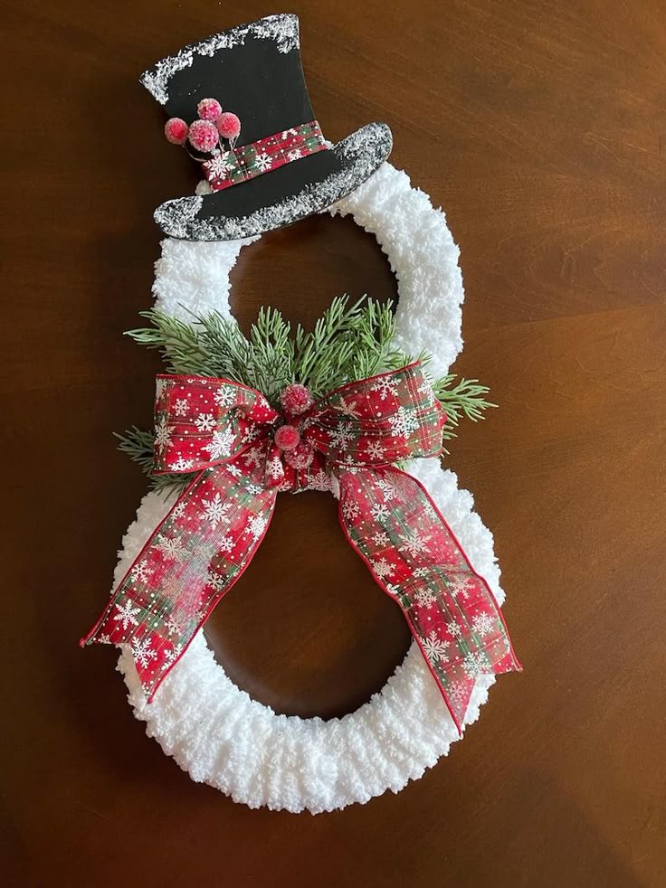 Snowman Wreath