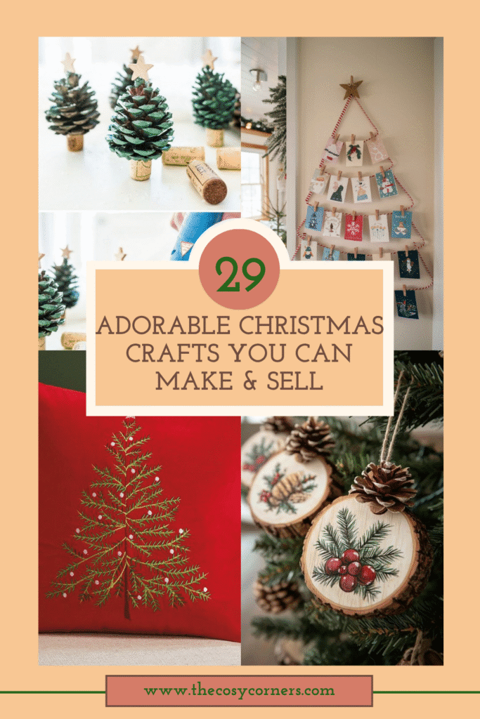 29 Adorable Christmas Crafts You Can Make & Sell