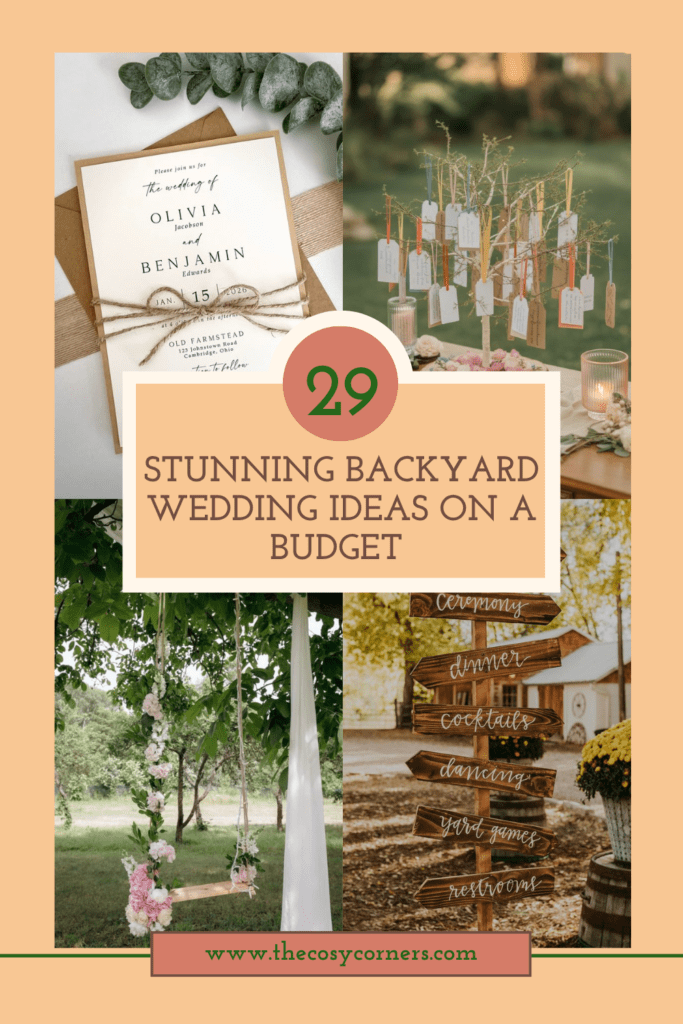 29 Stunning Backyard Wedding Ideas on a Budget