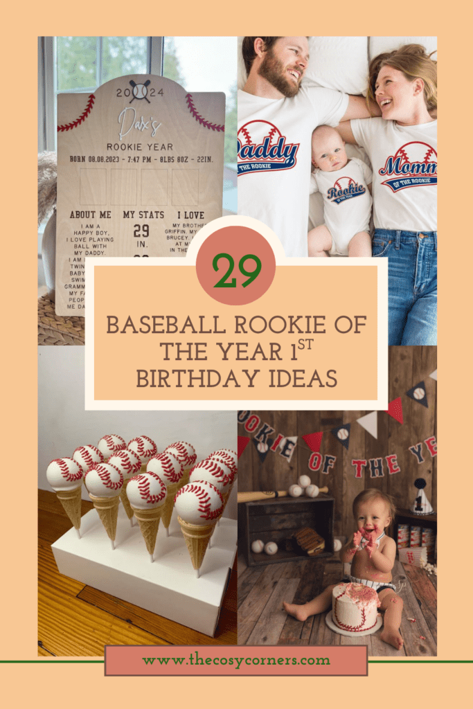 29 Baseball Rookie Of The Year First Birthday Ideas