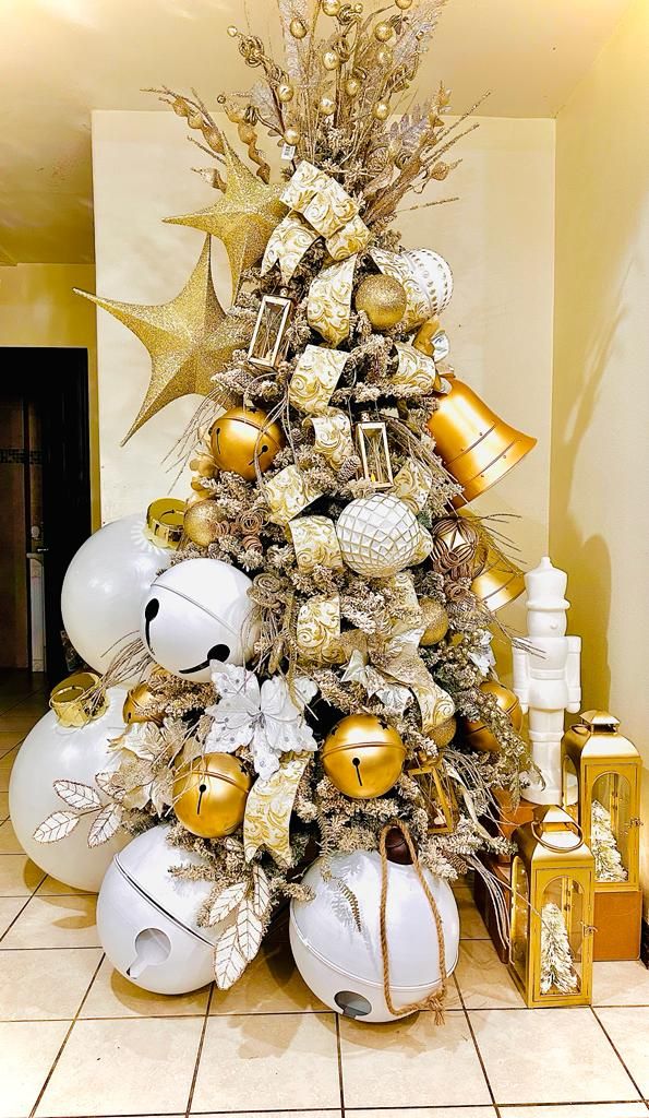 Crystal and Gold Ornaments