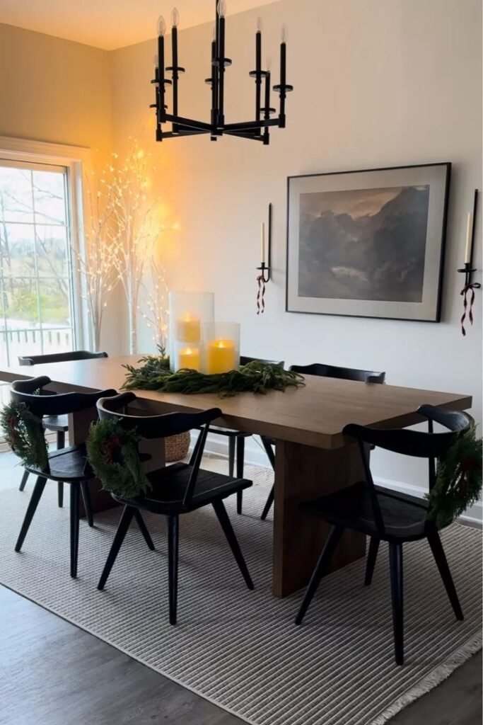 Wall with Candle Sconces