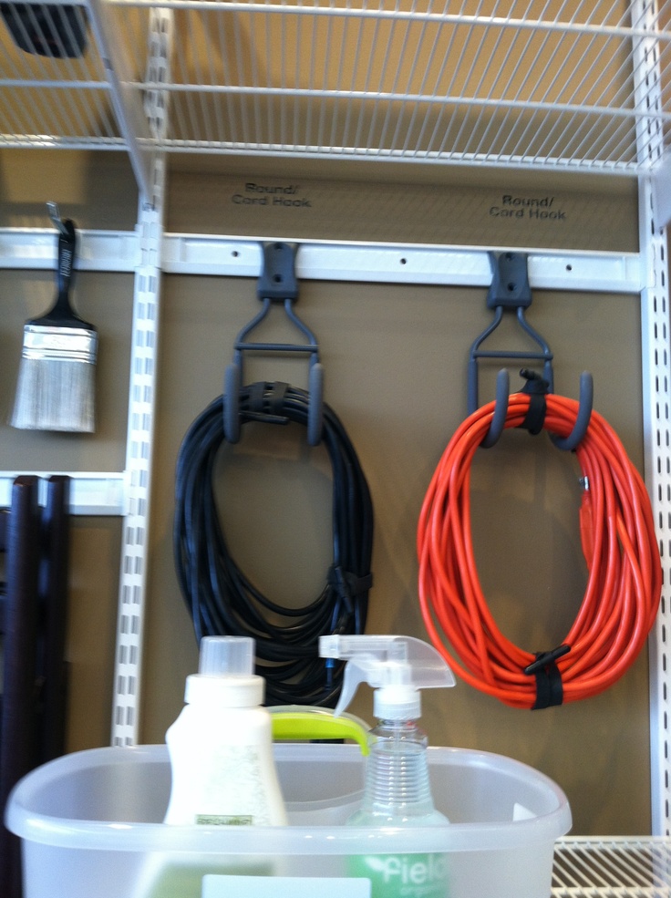 Store Extension Cords and Hoses on Reels