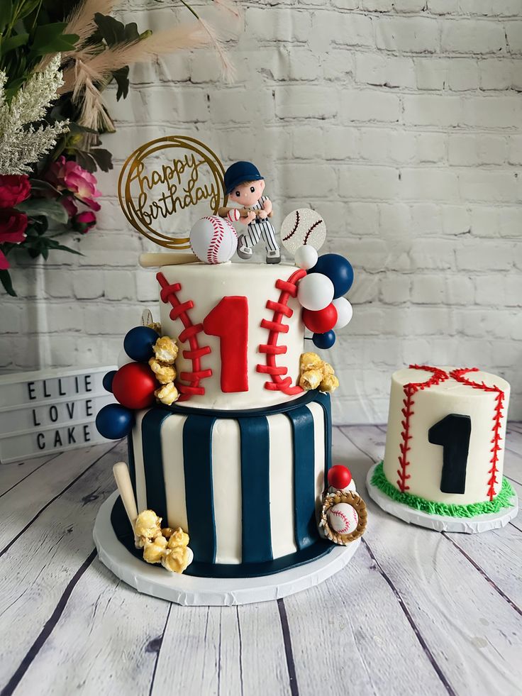 Little Slugger Birthday Cake Designs