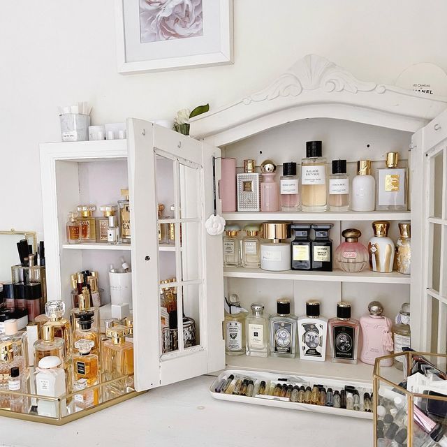 Shadow Box Perfume Arrangement