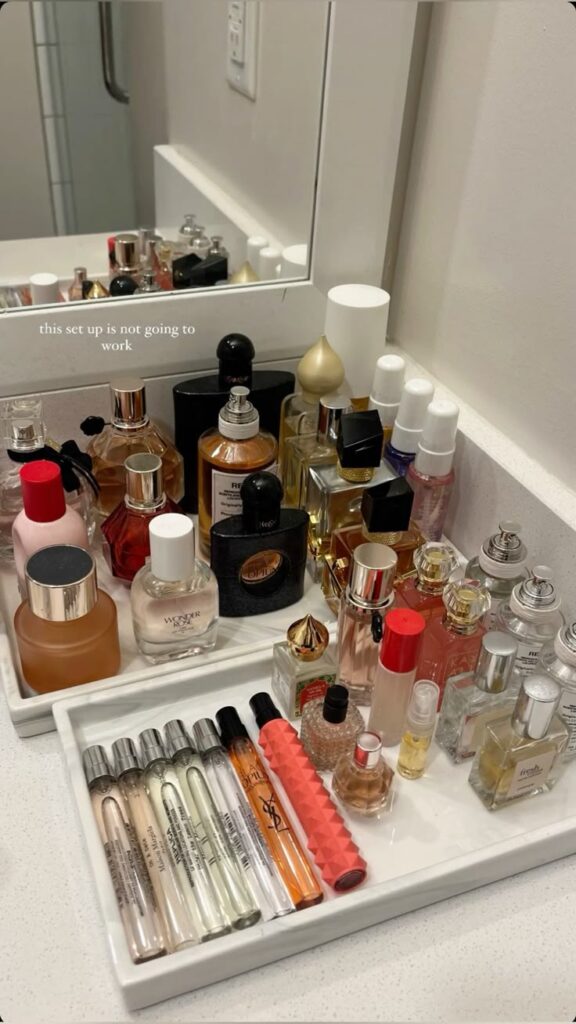 Closet Shelf Perfume Corner