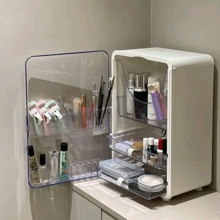 Glass Cabinet Perfume Display