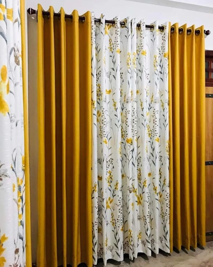Whitle and Yellow Curtains
