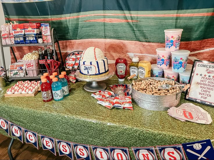Rokkie Birthday Baseball Inspired Desert Table