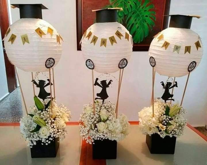 DIY Trophy-Inspired Graduation Centerpiece