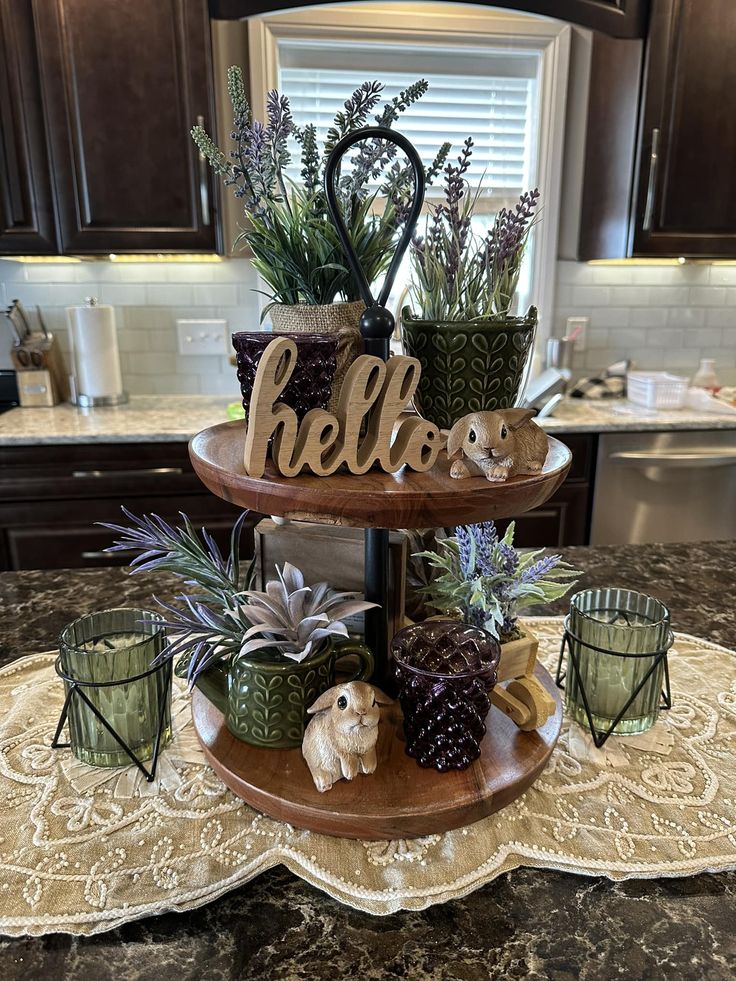 Layered Trays on Counters