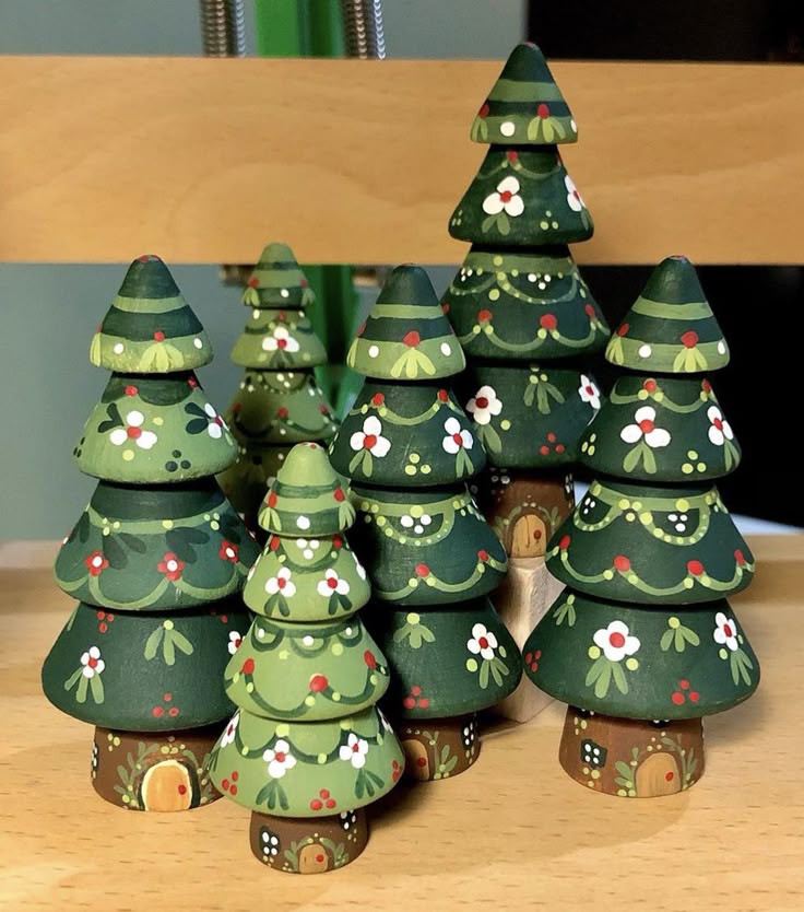 Ceramic Tree Figurines or Miniatures