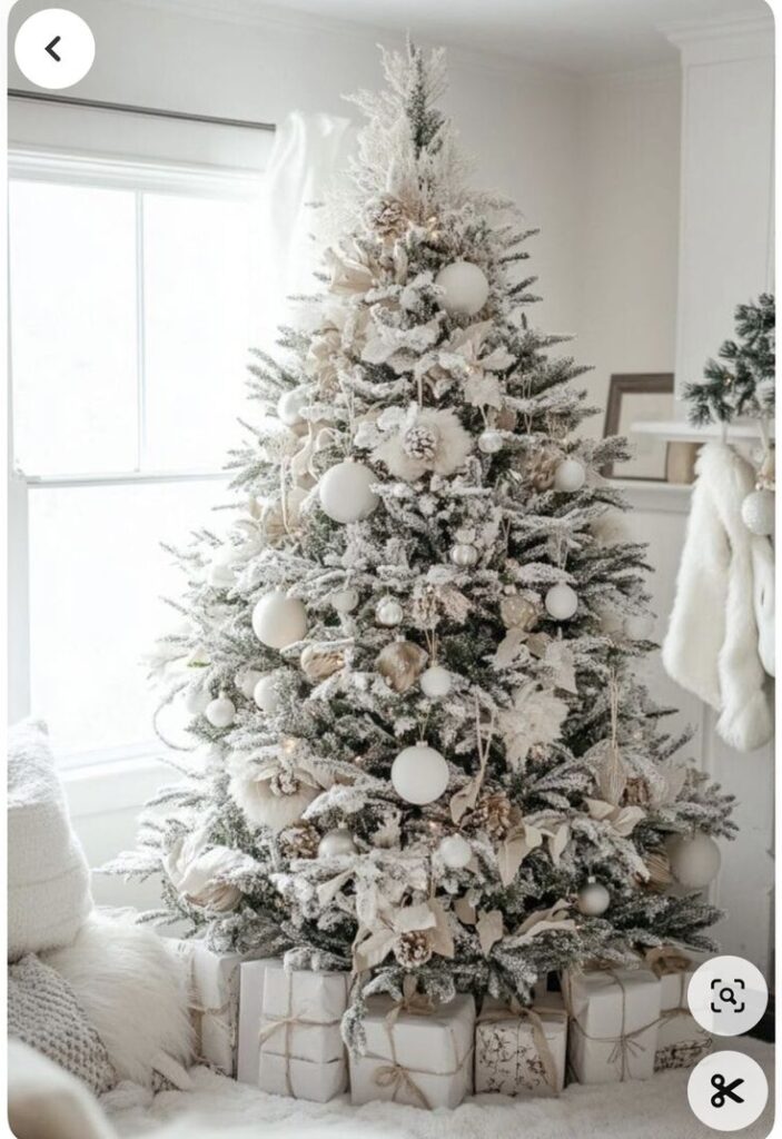 Cozy Farmhouse White Tree