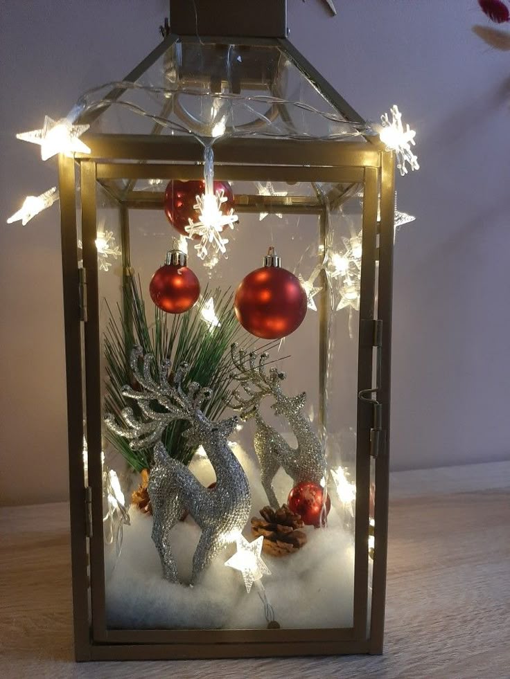 Ornament-Filled Holiday Lantern