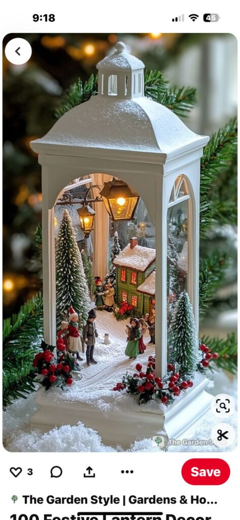 Christmas Nativity Scene Lantern Display