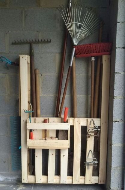 Reuse Pallet For Vertical Storage