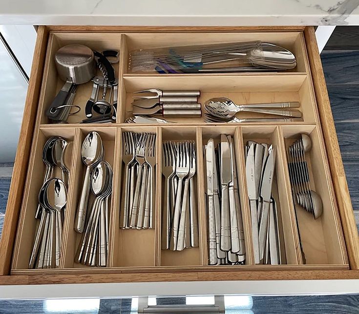 Slide-Out Drawer Inserts Organizer