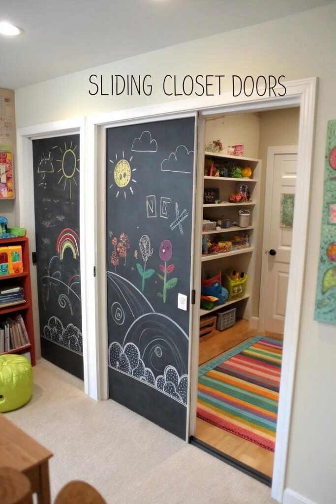 Sliding Door Separates Play/Chill