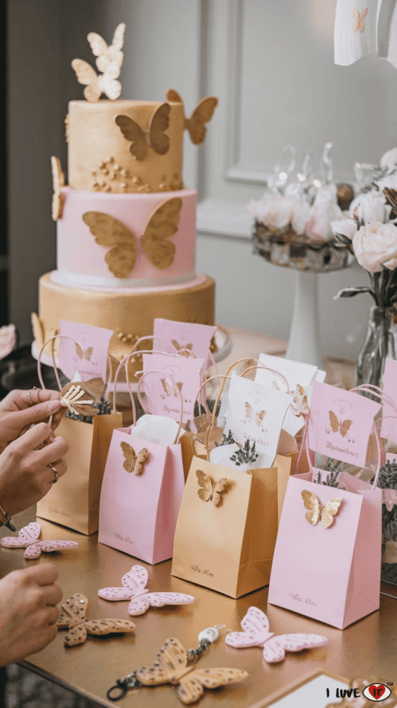 Pink And Gold Themed Baby Shower