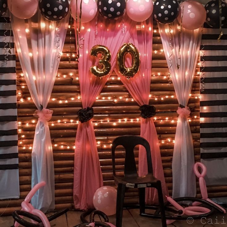 DIY Glitter and Curtains On the Wall