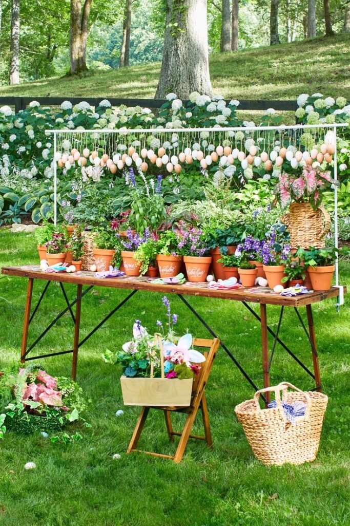 Floral Outdoor Setup