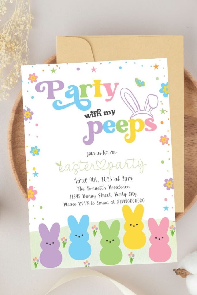 Digital Invite With Theme Graphics