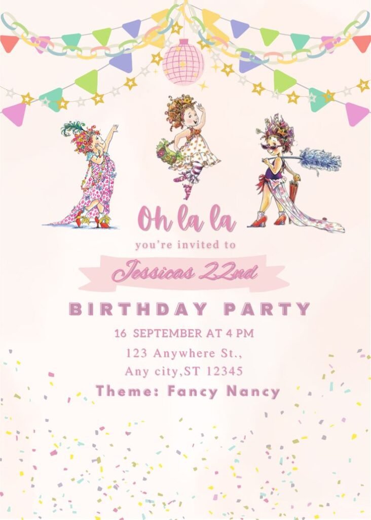 Glitter Invitation Templates