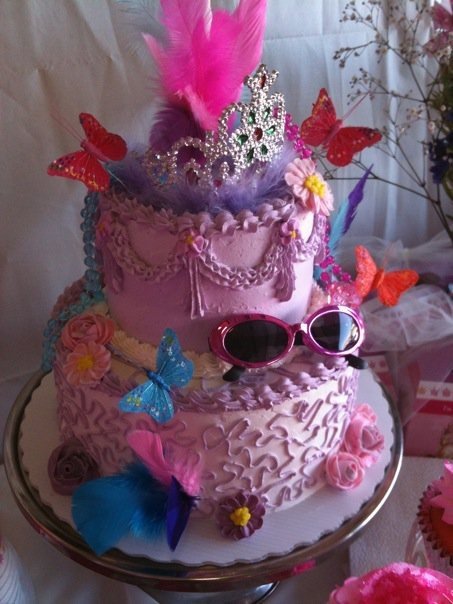 Fancy Pink Tier Cake