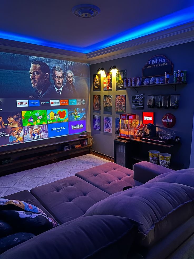 Projector Screen Movie Setup